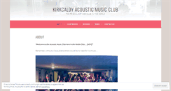 Desktop Screenshot of kirkcaldyacousticmusicclub.co.uk